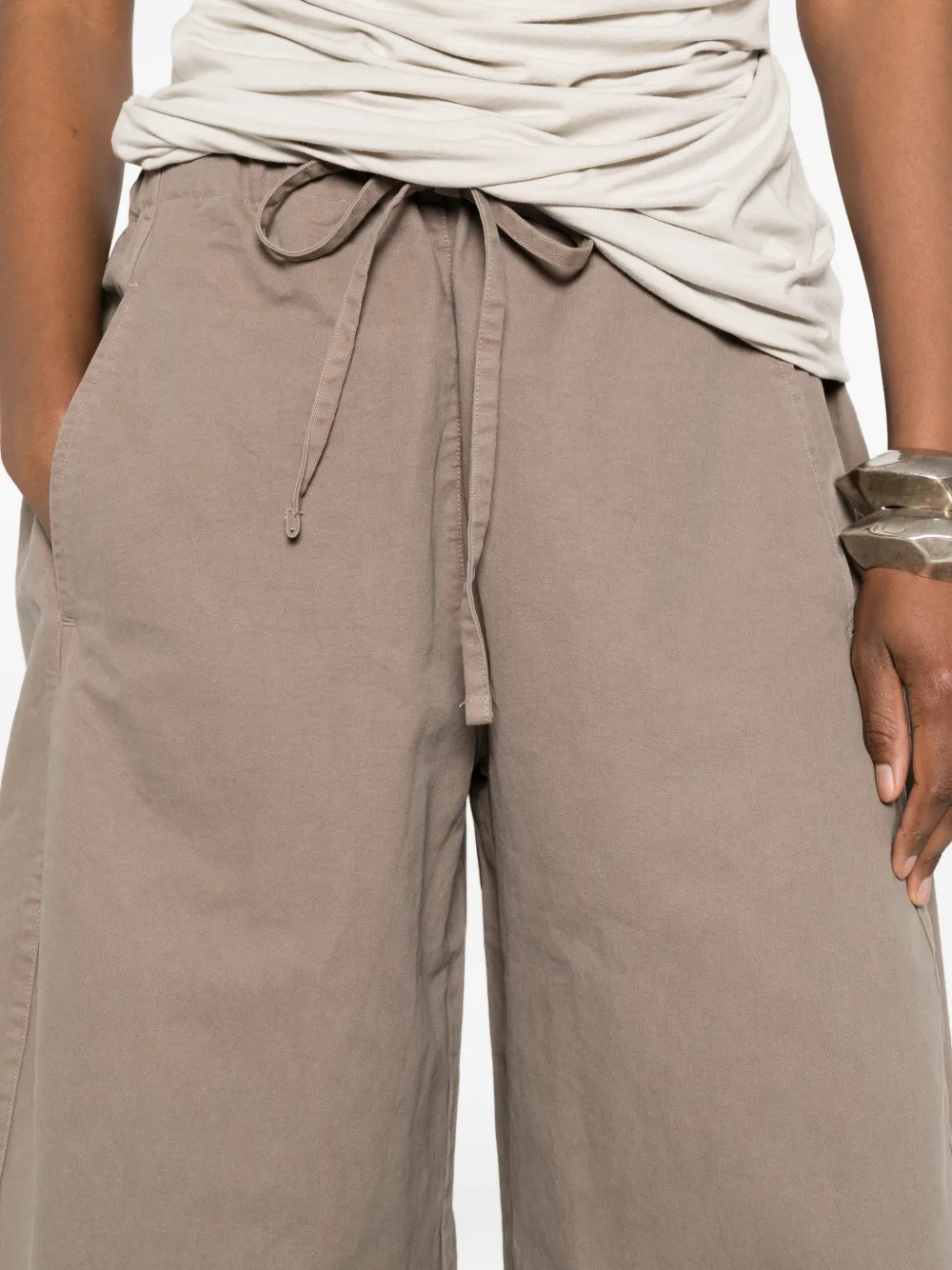 ENTIRE STUDIOS Culotte met trekkoord Grijs