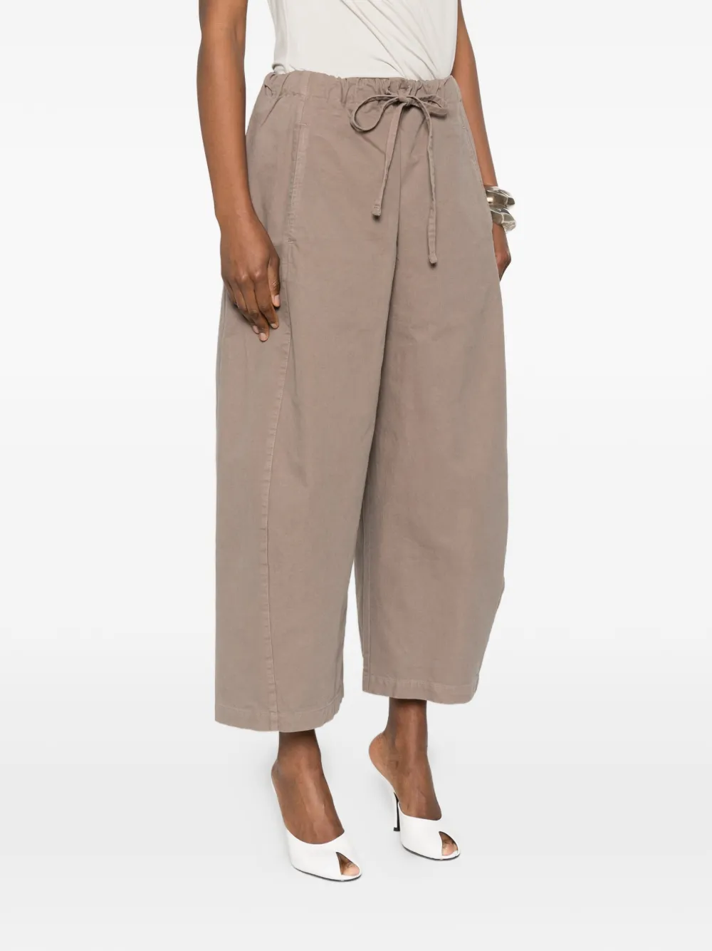  Entire Studios Drawstring Culottes Trousers - Grey 