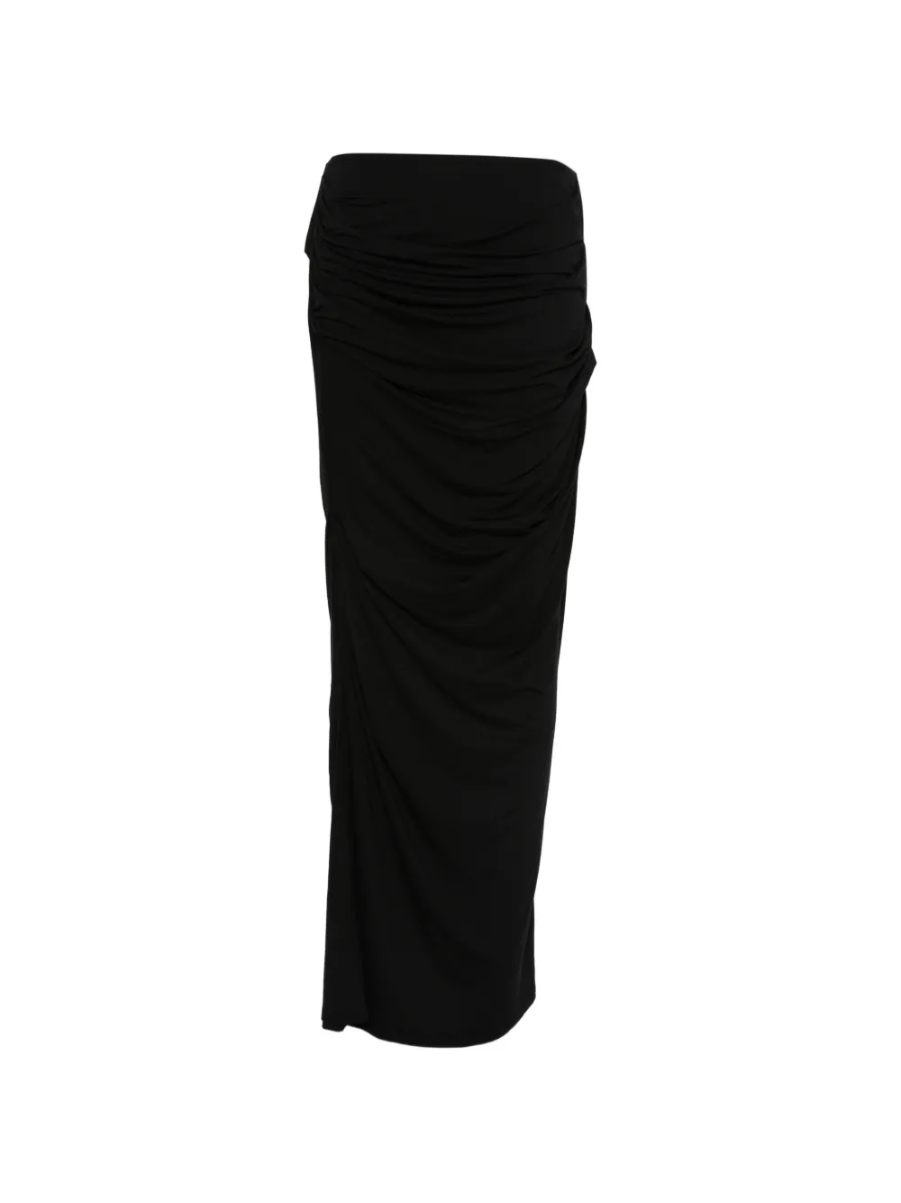 ENTIRE STUDIOS ruched maxi skirt - Nero