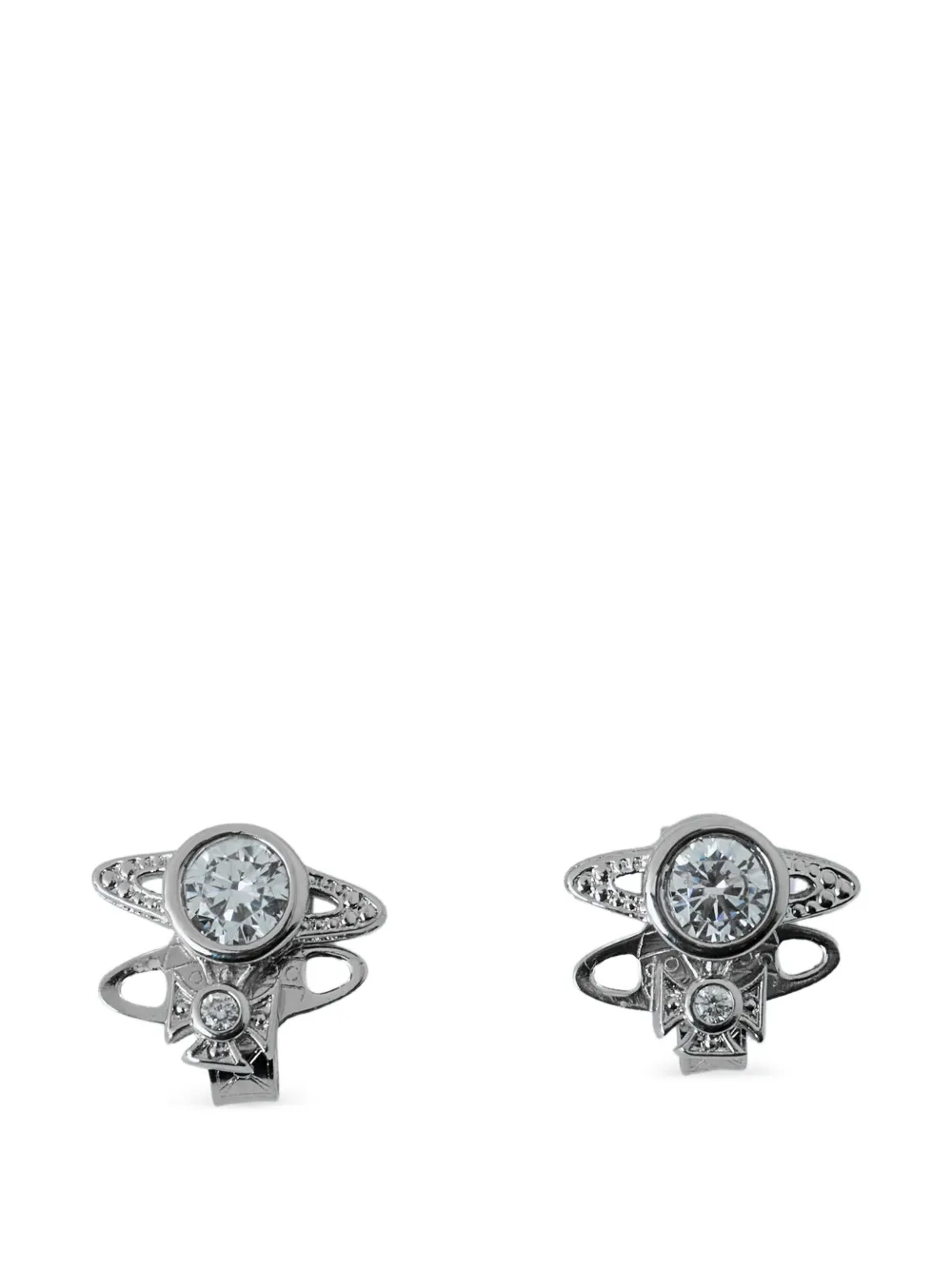 Vivienne Westwood orb crystal-embellishment earrings - Argento