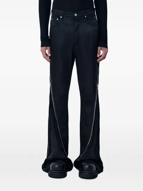 Rick Owens crinkled side-zip trousers