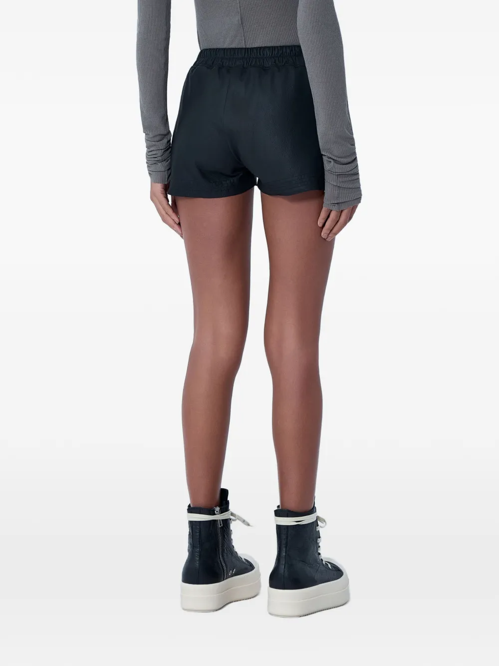 Rick Owens Shorts met elastische trekkoord Zwart