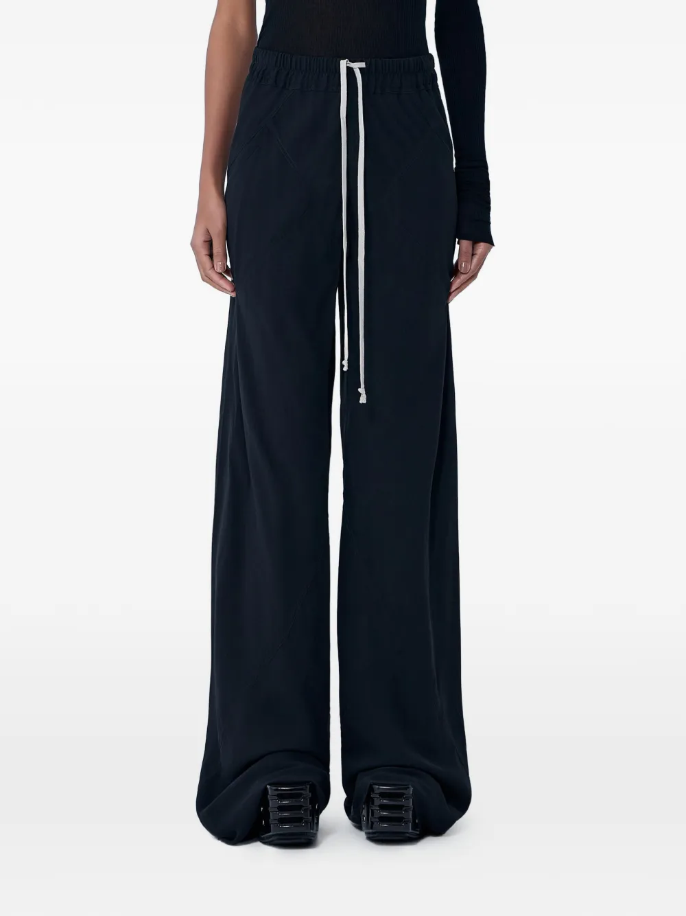 Rick Owens drawstring wide-leg trousers - Nero