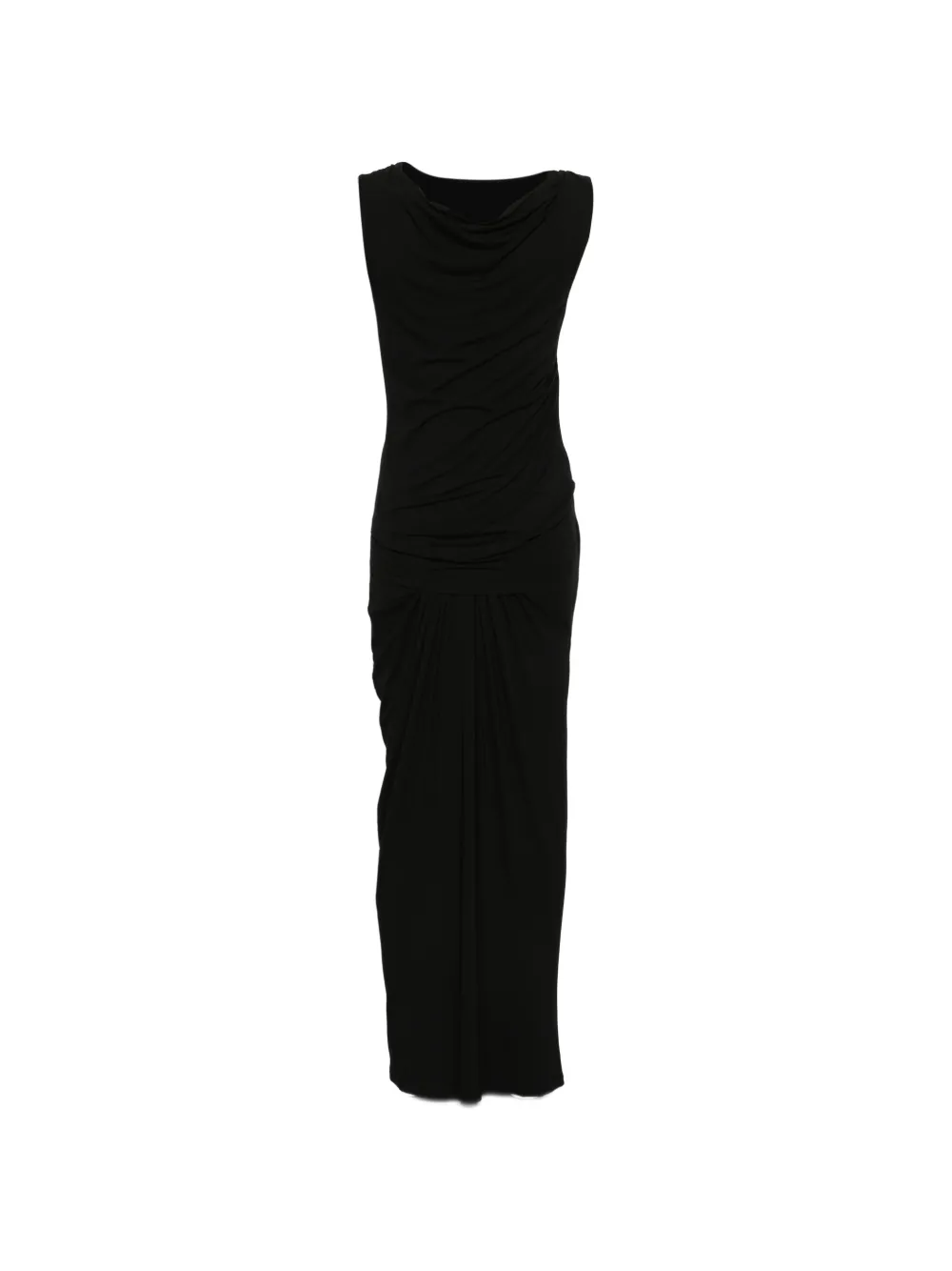  Entire Studios Draped Sleeveless Maxi Dress - Black 
