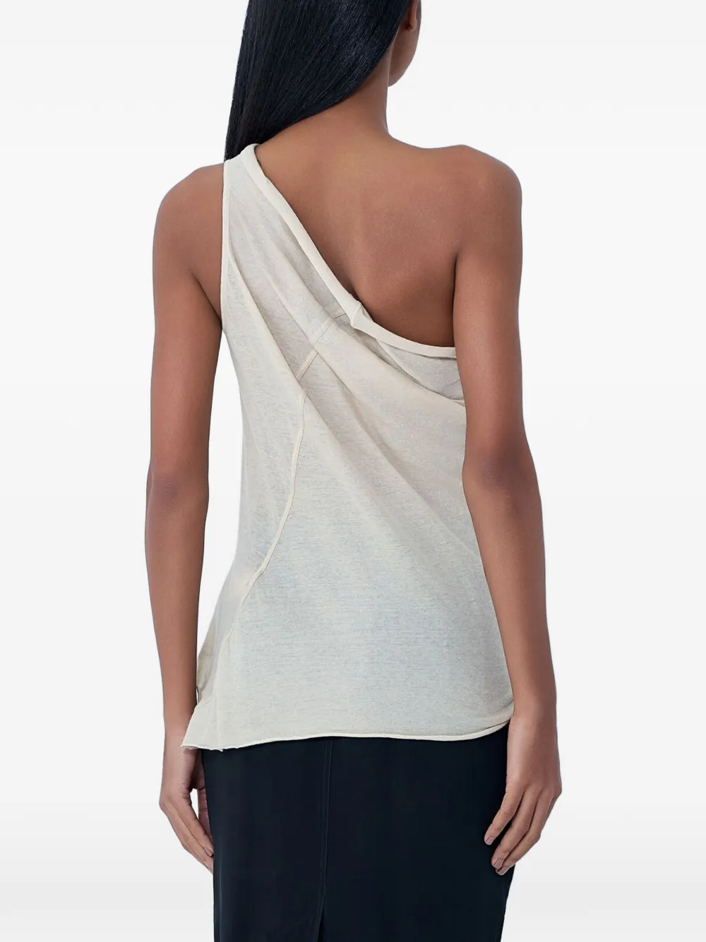 Rick Owens Gedrapeerde top Beige