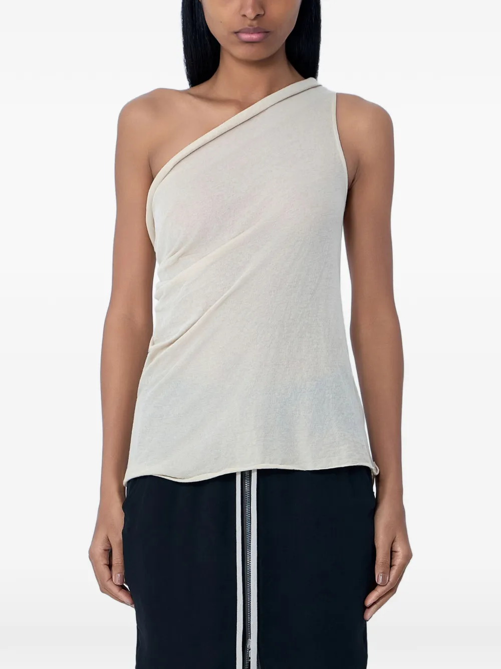 Rick Owens asymmetric draped top - Toni neutri