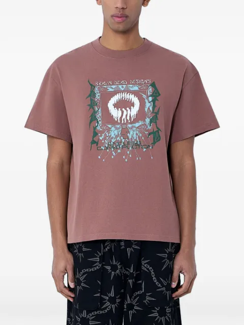 Brain Dead graphic-print crew-neck T-shirt