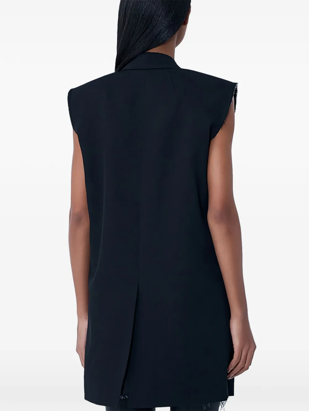 Rick Owens Getailleerde bodywarmer Zwart