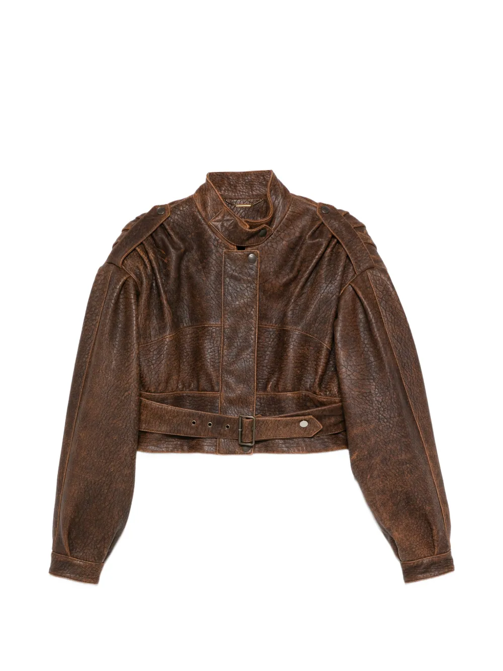 Chloé belted jacket - Marrone