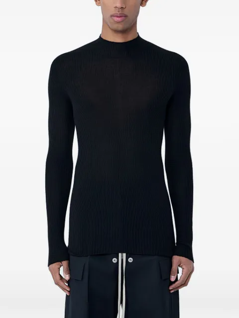 Rick Owens ribbed high-neck top