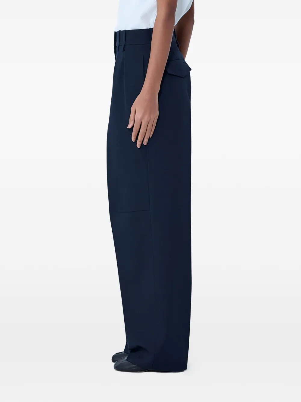 Jil Sander Plooibroek Blauw