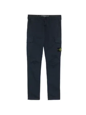 Stone Island garment-dyed Cargo Pants | Blue | FARFETCH MY