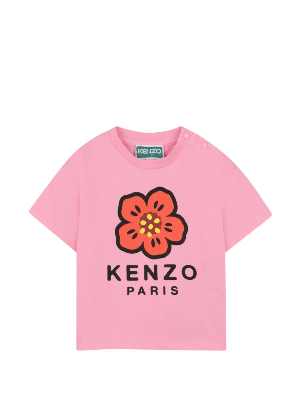 Kenzo Kids logo-print T-shirt - Rosa
