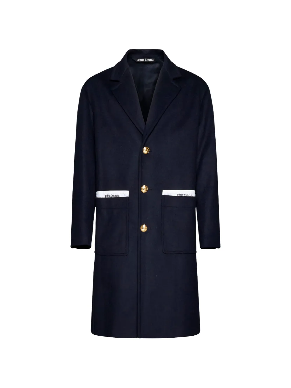 Palm Angels Sartorial Tape single-breasted coat - Blu
