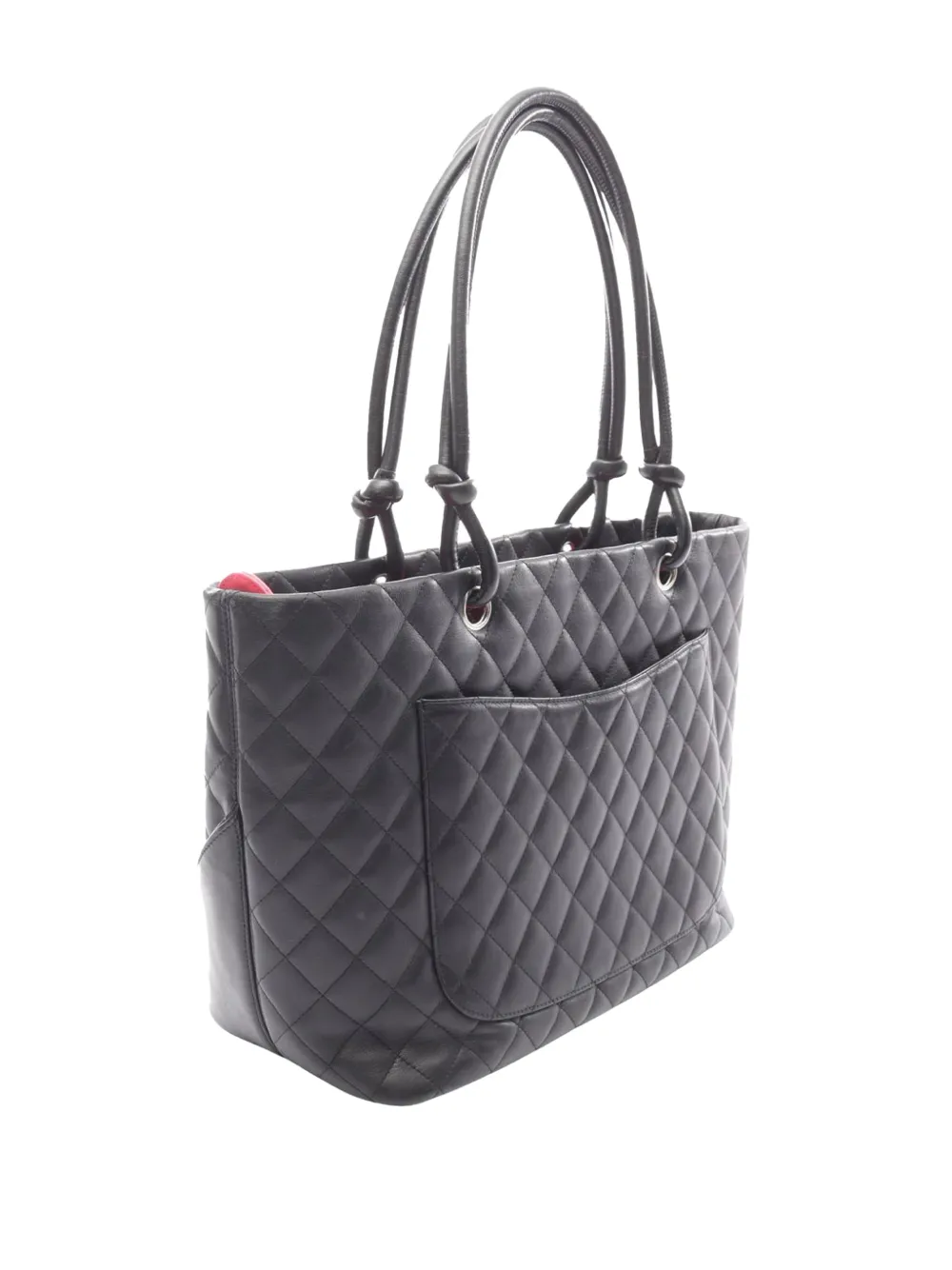 2004-2005 Large Lambskin Cambon Ligne Tote Bag