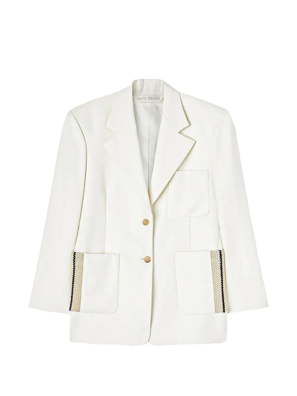 Palm Angels single-breasted tailored blazer - Bianco