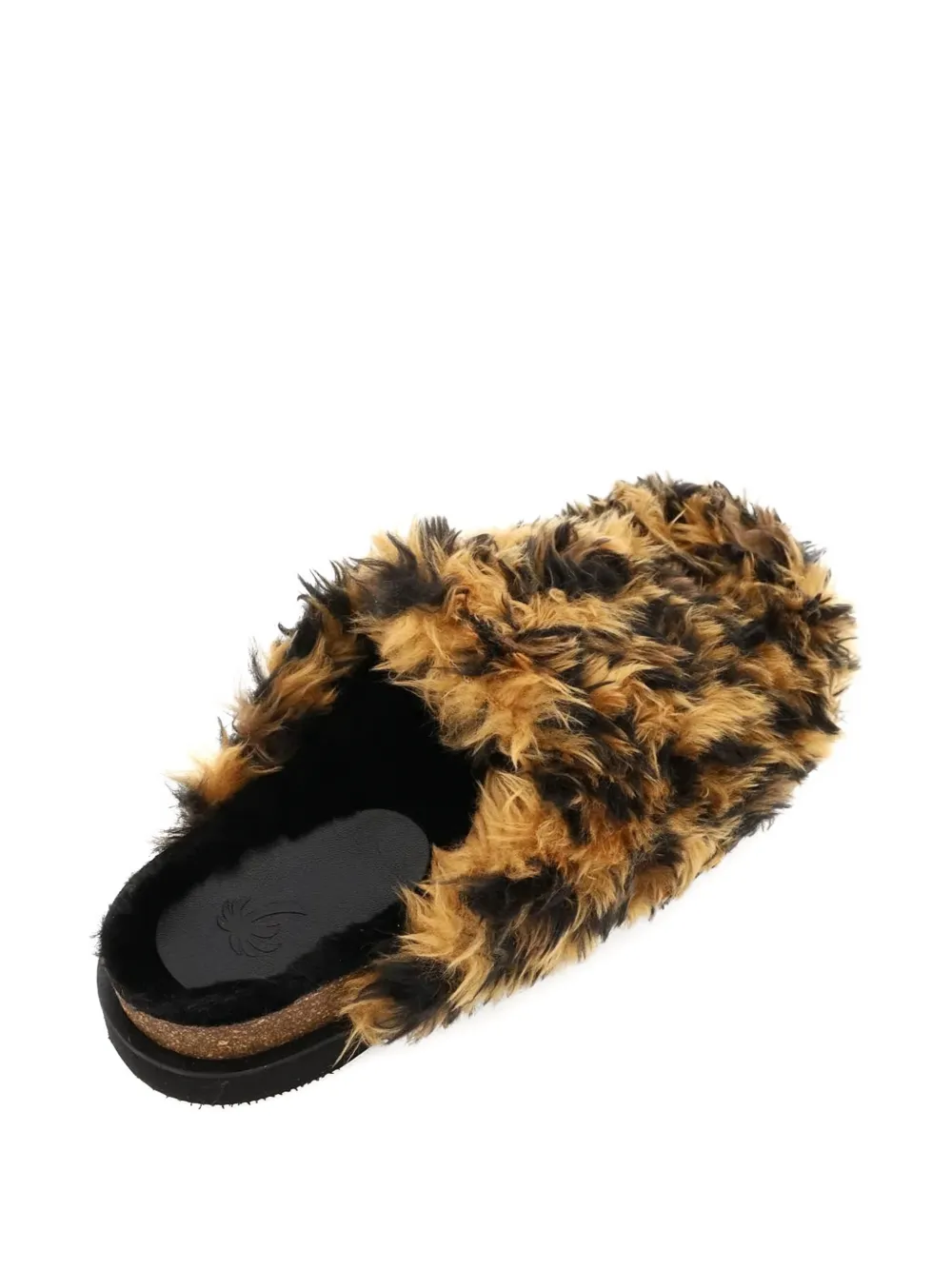 Palm Angels faux-fur slip-on mules Beige