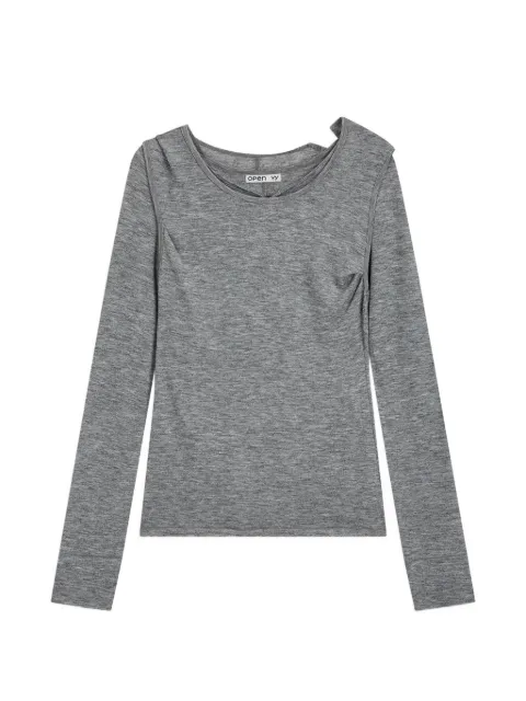 Open YY robe à détail de crochet