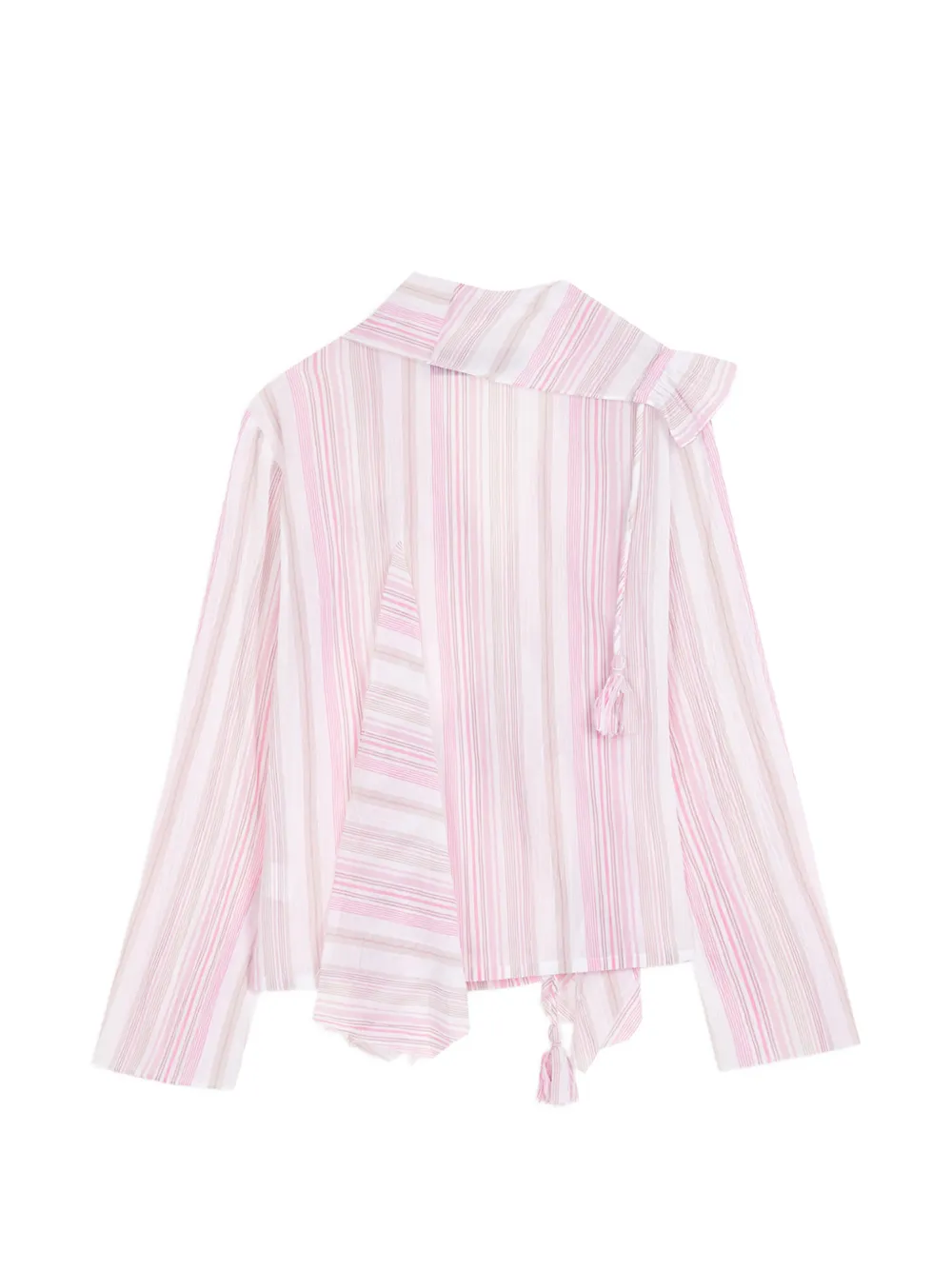 Ruffled Stripe Blouse