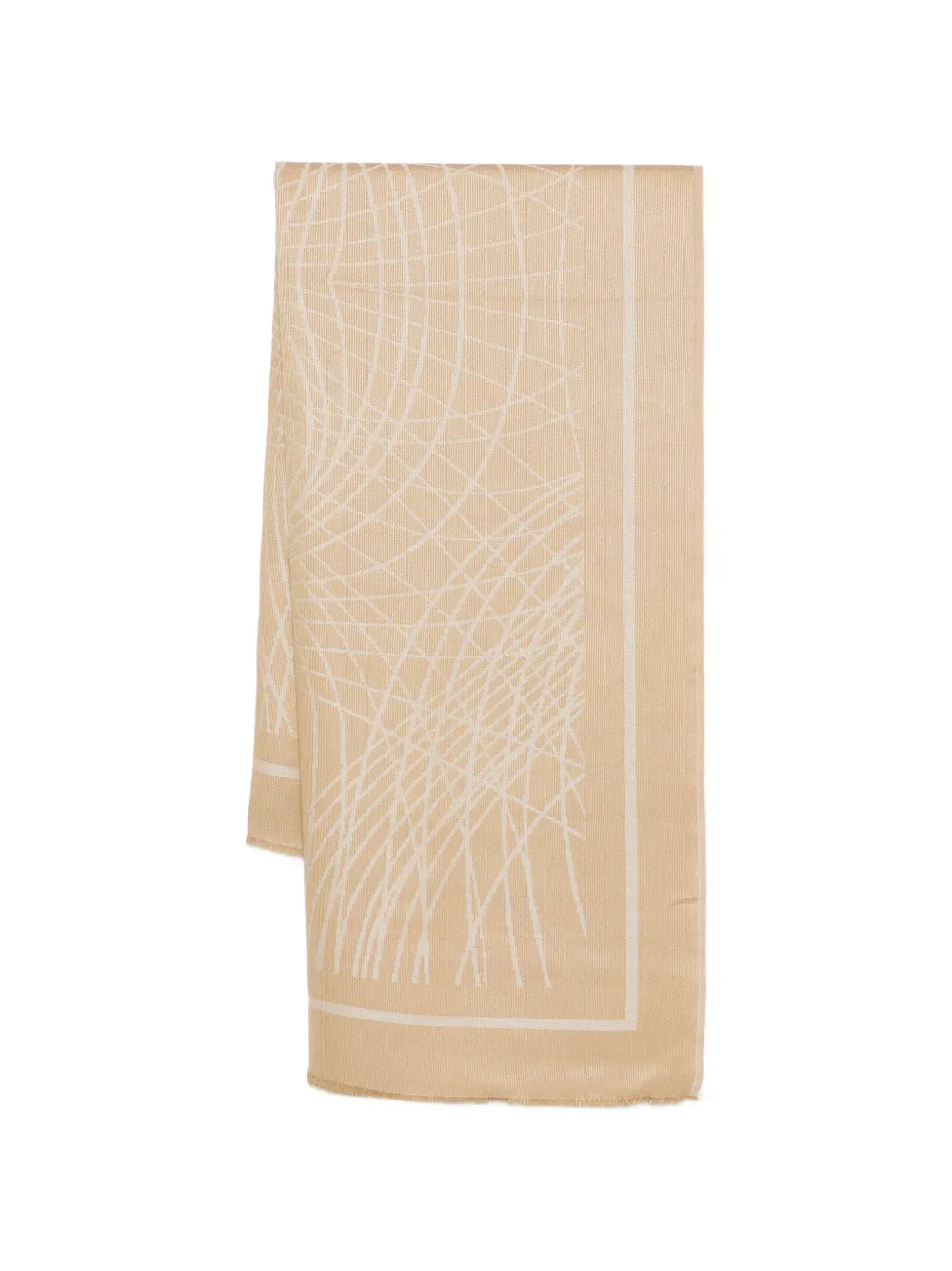 Elisabetta Franchi geometric-print scarf - Toni neutri