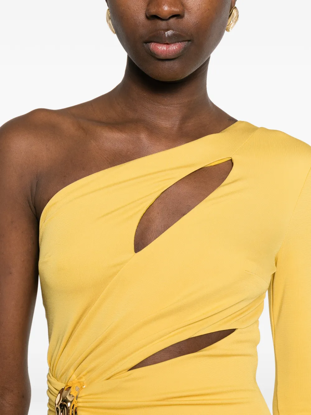 Elisabetta Franchi Uitgesneden maxi-jurk Geel