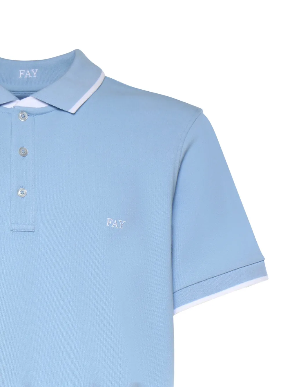 Fay Poloshirt met korte mouwen Blauw