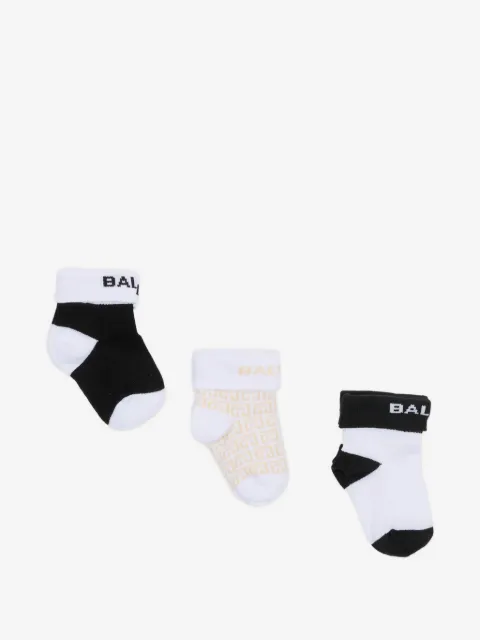 Balmain Kids جوارب بنقش شعار الماركة