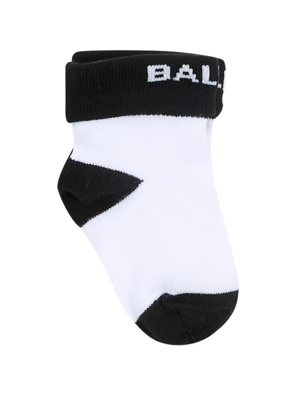  Balmain Kids Logo-pattern Socks - White 