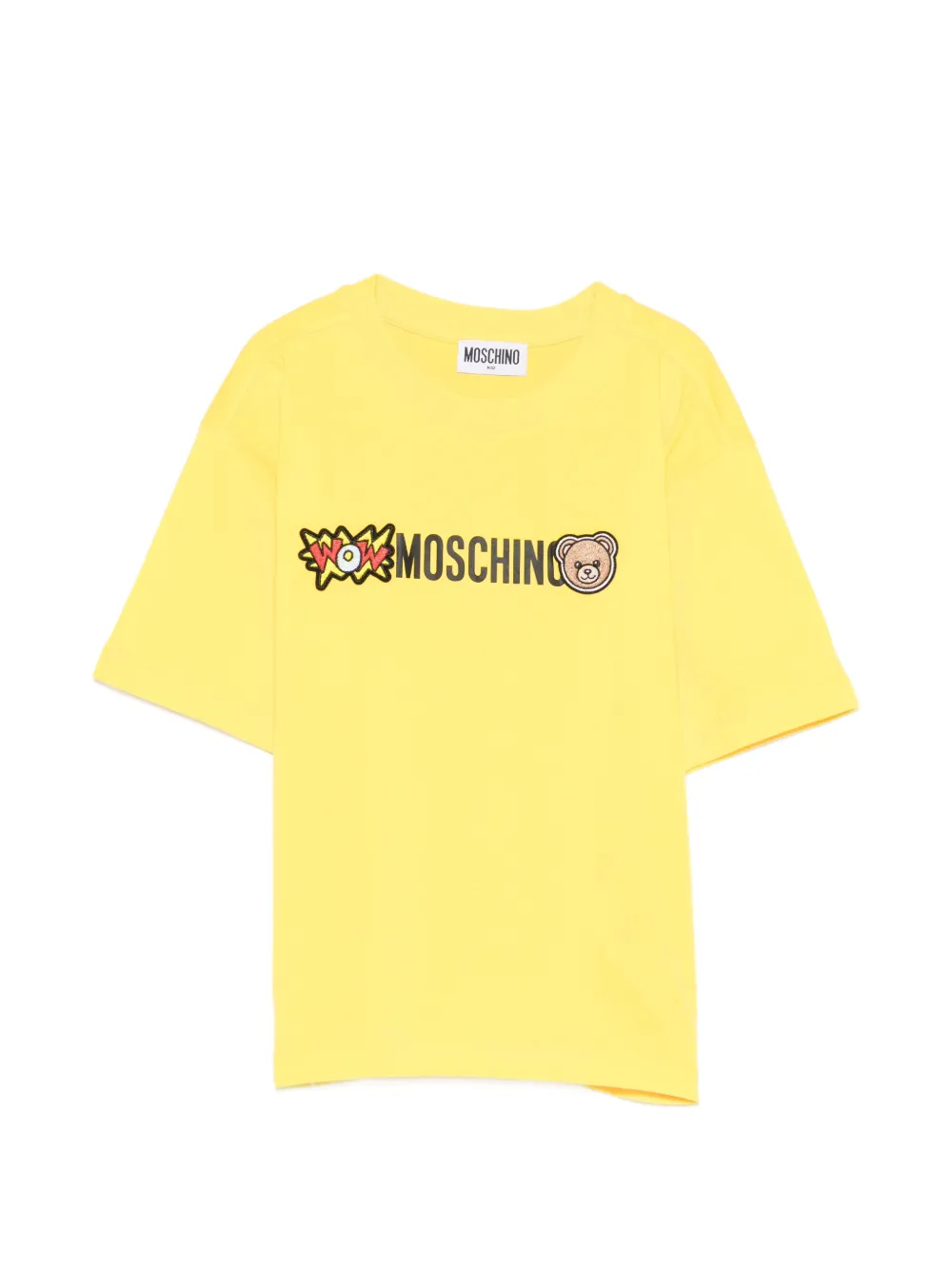 Moschino Kids appliqué T-shirt - Giallo