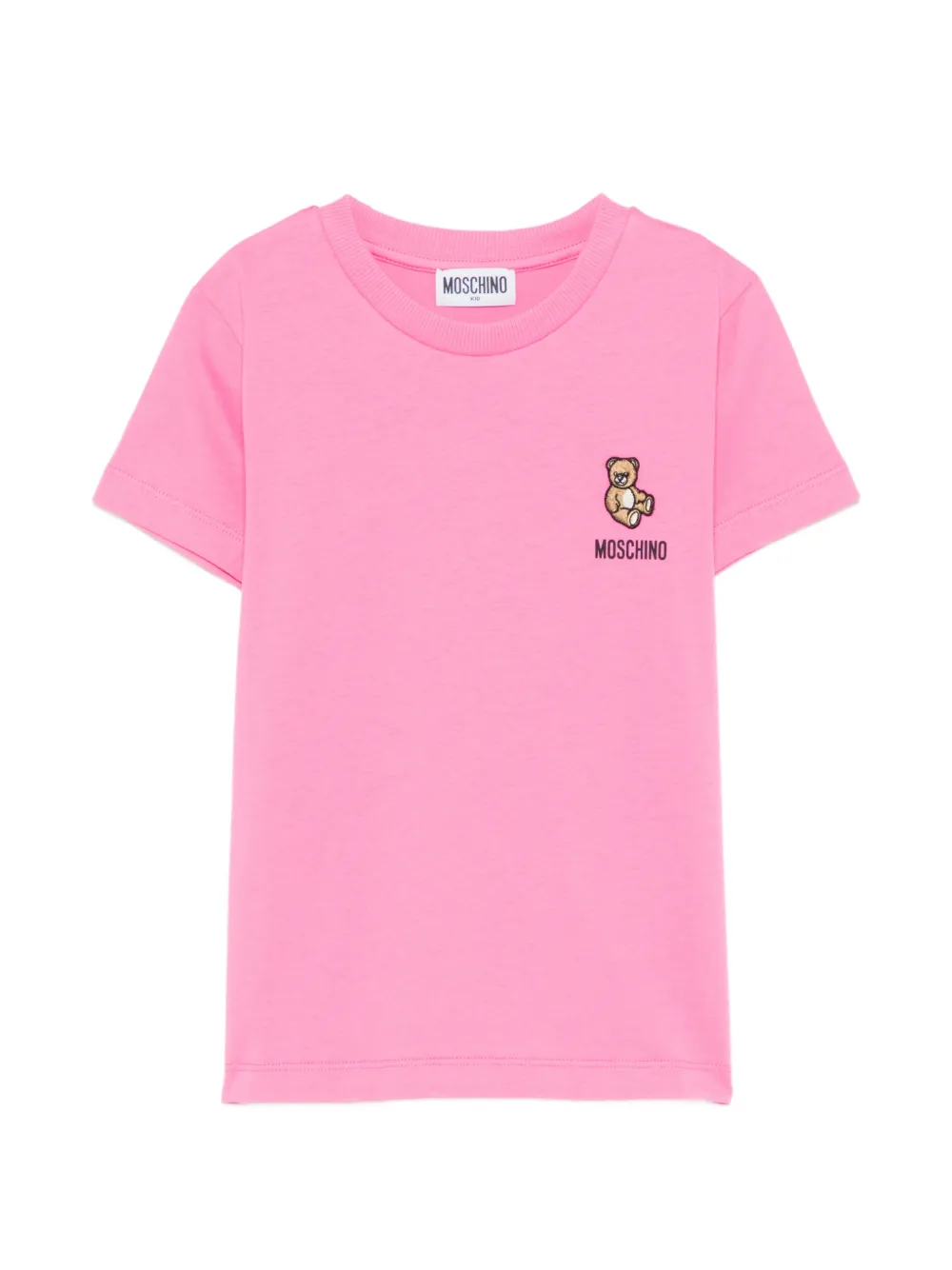 Moschino Kids logo-print T-shirt - Rosa