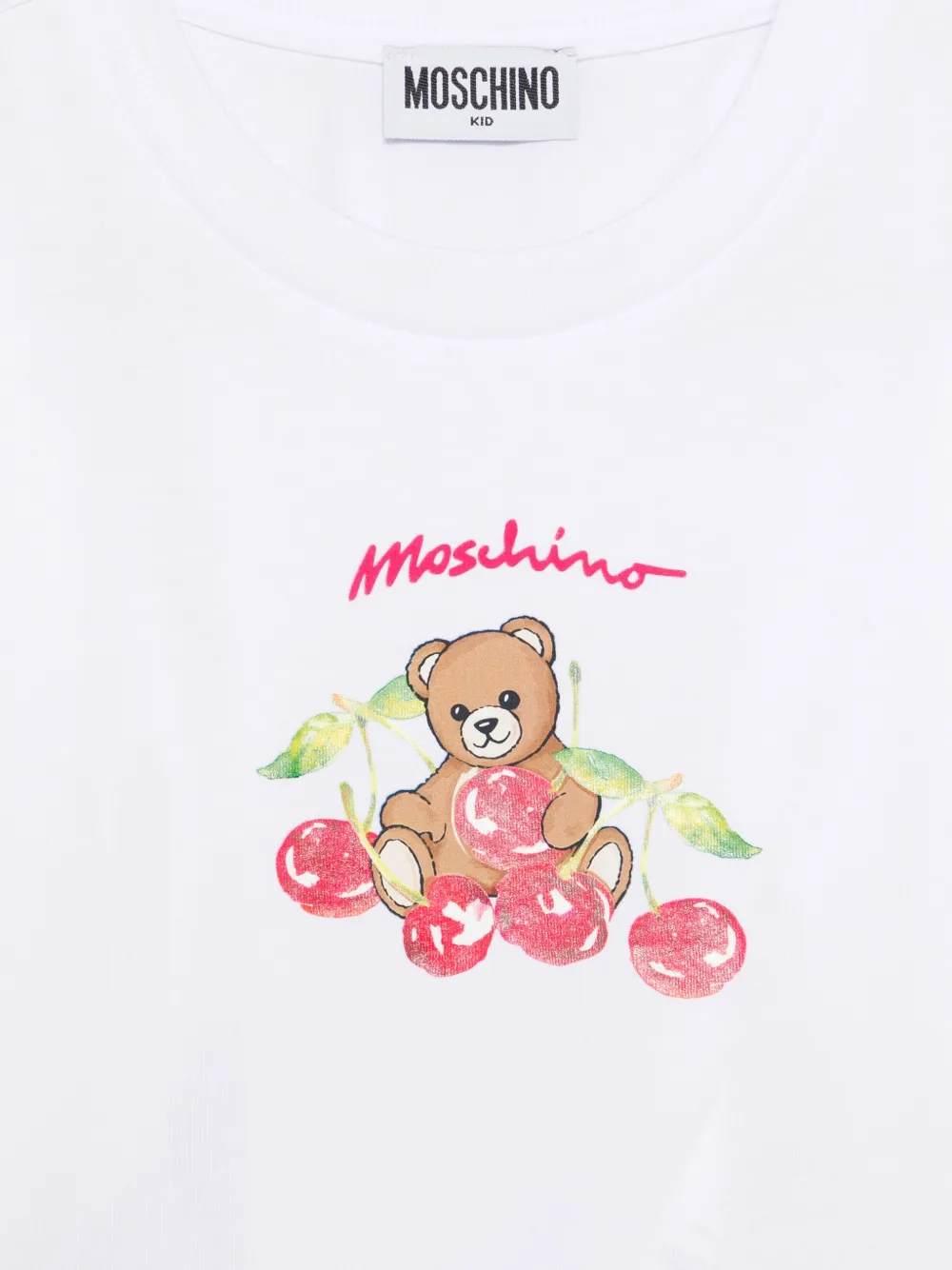 Moschino Kids T-shirt met print Wit