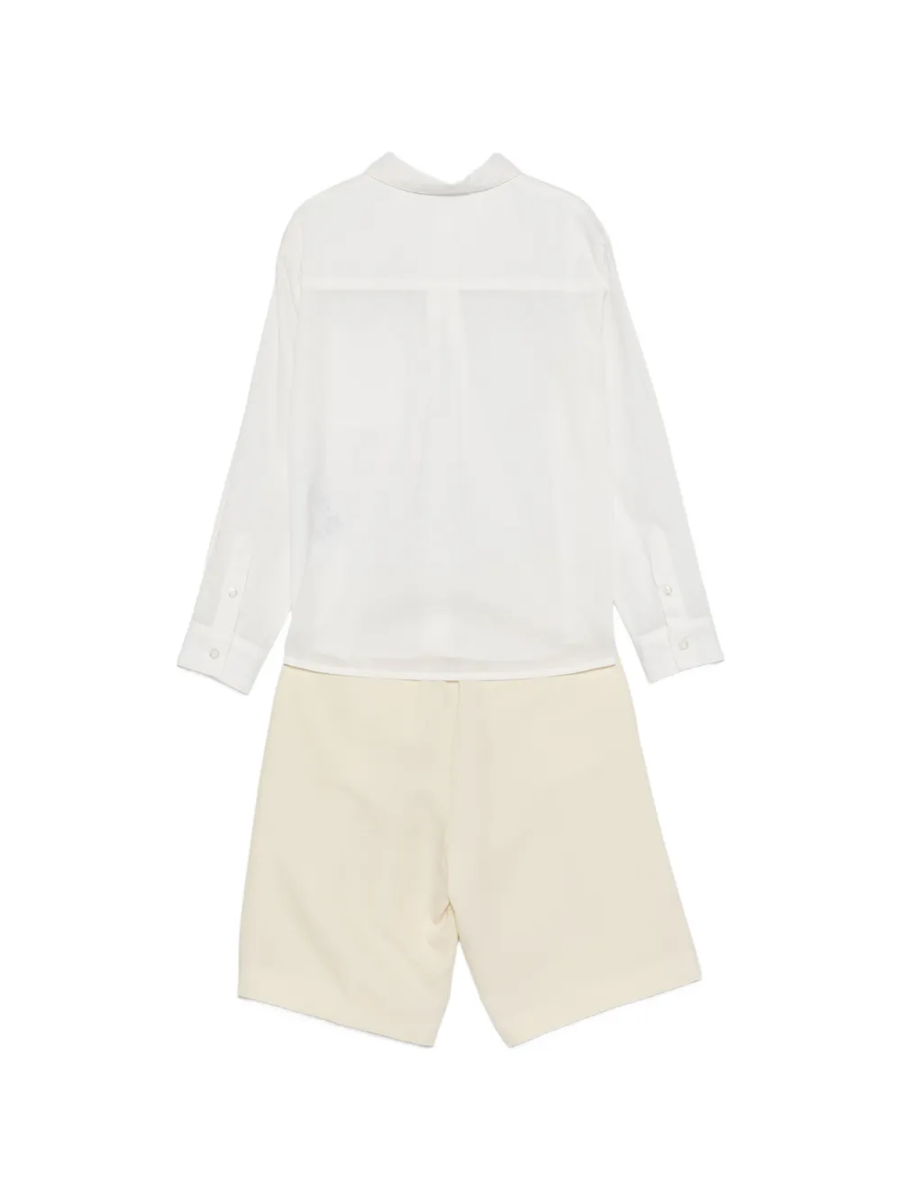 Emporio Armani Kids Shorts set met zak Beige