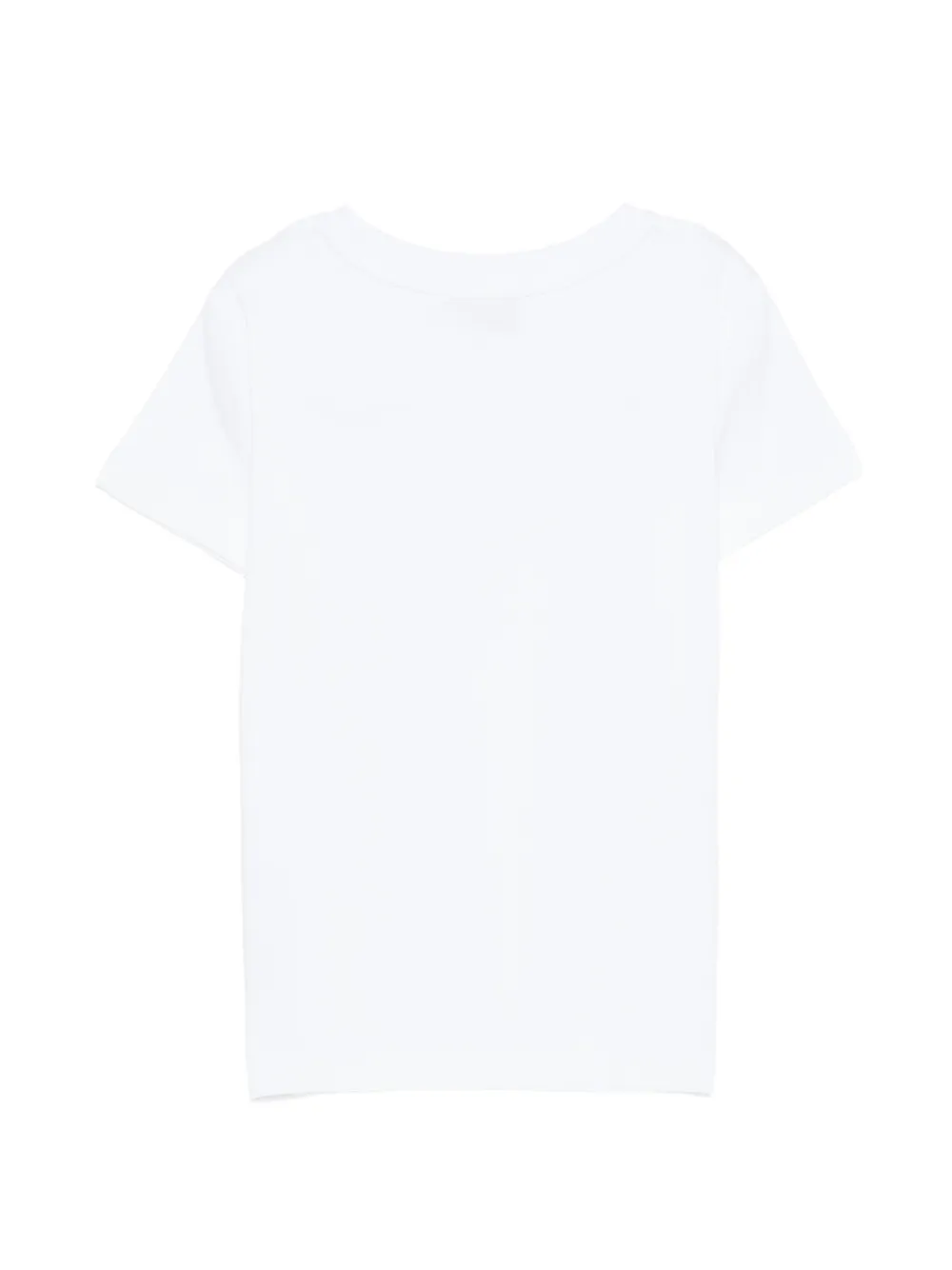 Moschino Kids T-shirt met logopatch Wit