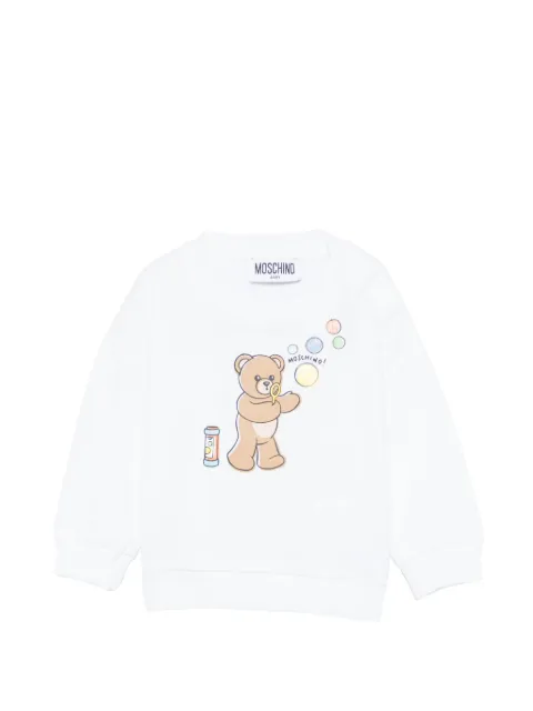 Moschino Kids graphic teddy bear sweatshirt