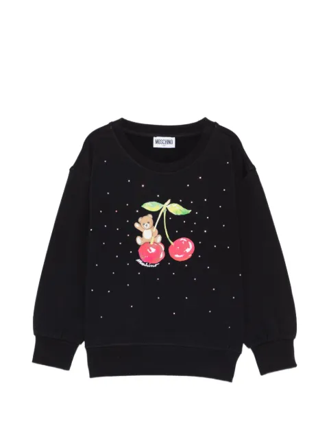 Moschino Kids embellished teddy-graphic sweatshirt
