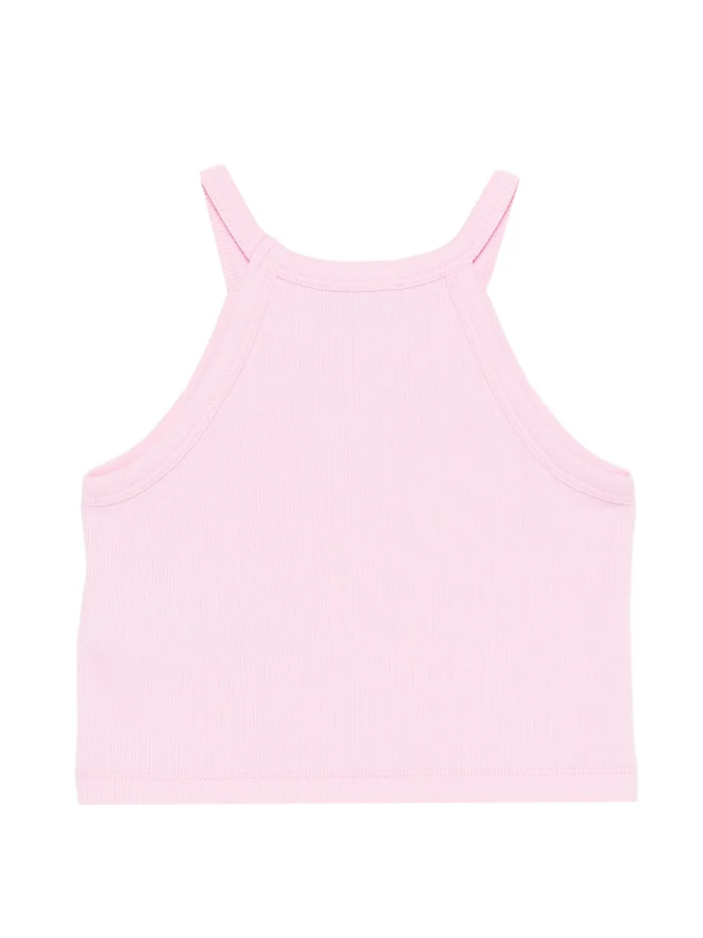 Moschino Kids Tanktop met geborduurd logo Roze