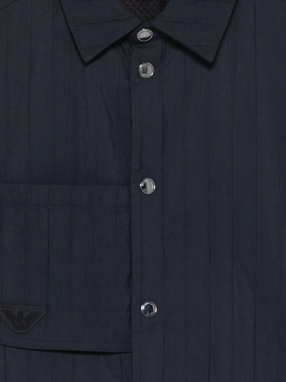 Emporio Armani Kids Gewatteerd jack Blauw