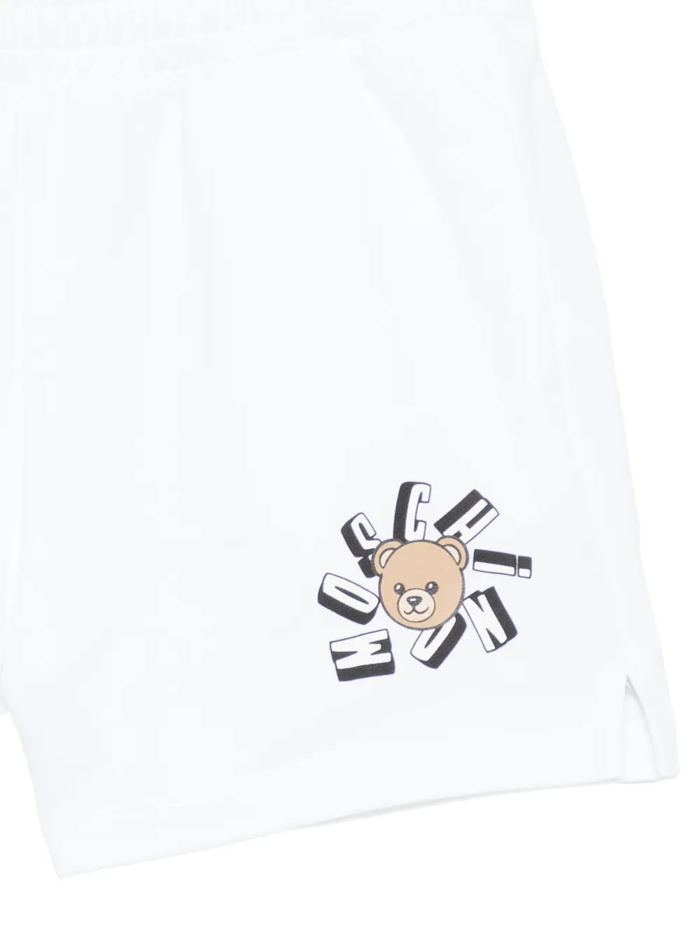 Moschino Kids Shorts met teddybeerprint Wit