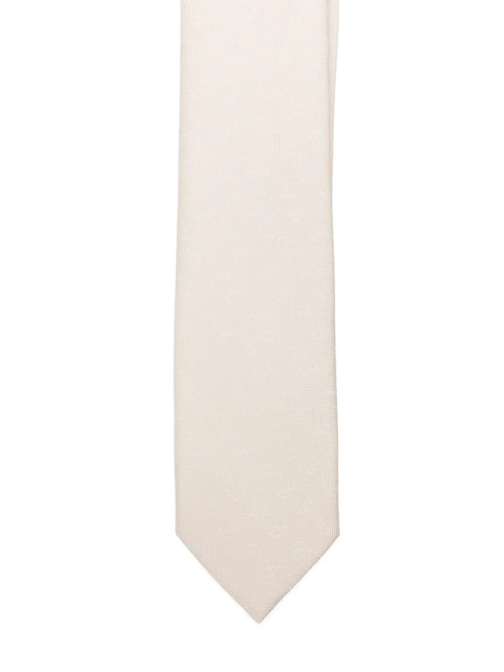 Emporio Armani Kids Getextureerde stropdas Beige