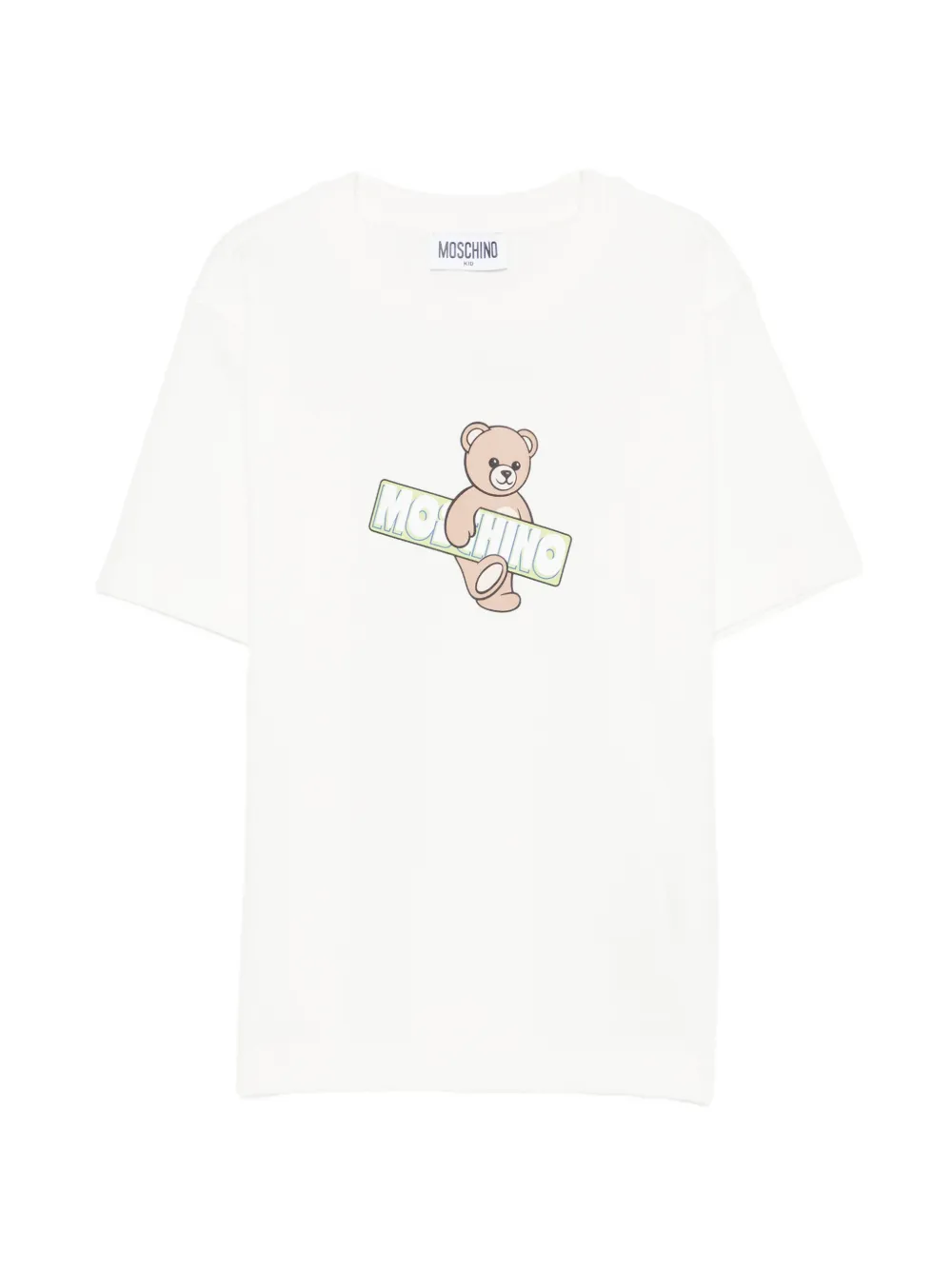 Moschino Kids teddy-print T-shirt - Bianco