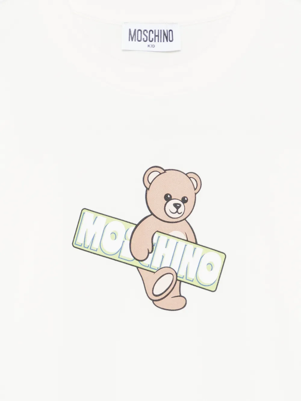 Moschino Kids T-shirt met teddybeerprint Wit