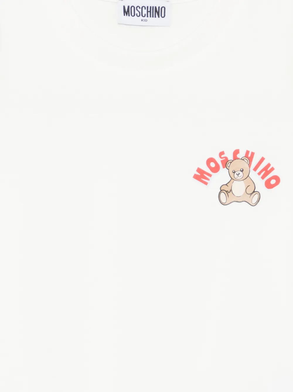 Moschino Kids T-shirt met grafische teddyprint Wit