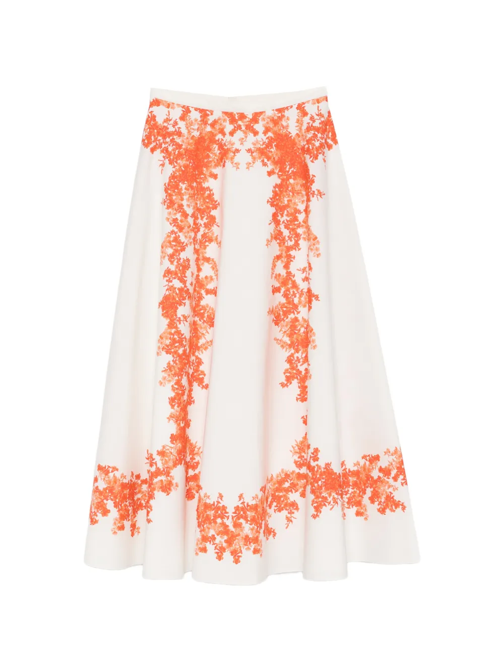 Giambattista Valli floral midi skirt - Bianco