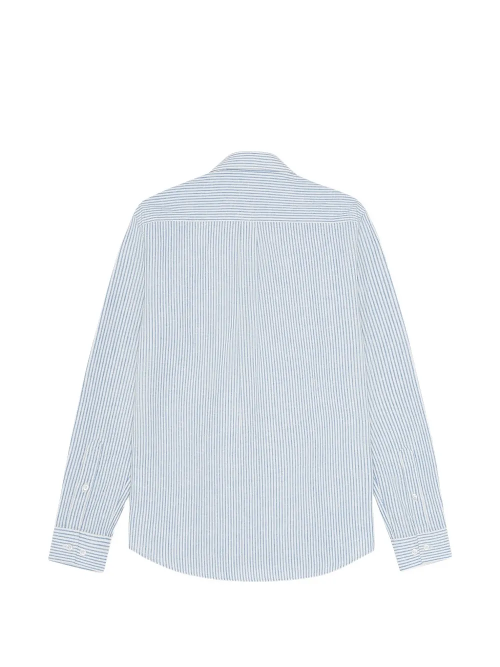 Les Deux Konrad gestreept overhemd Blauw