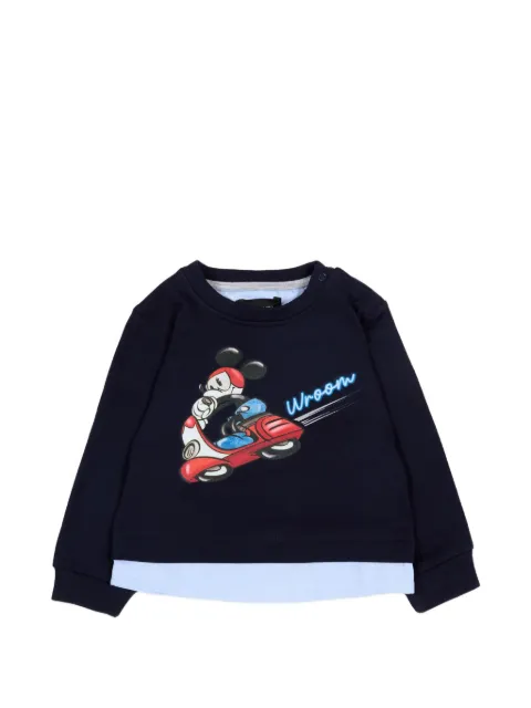 Monnalisa layered crew-neck sweatshirt