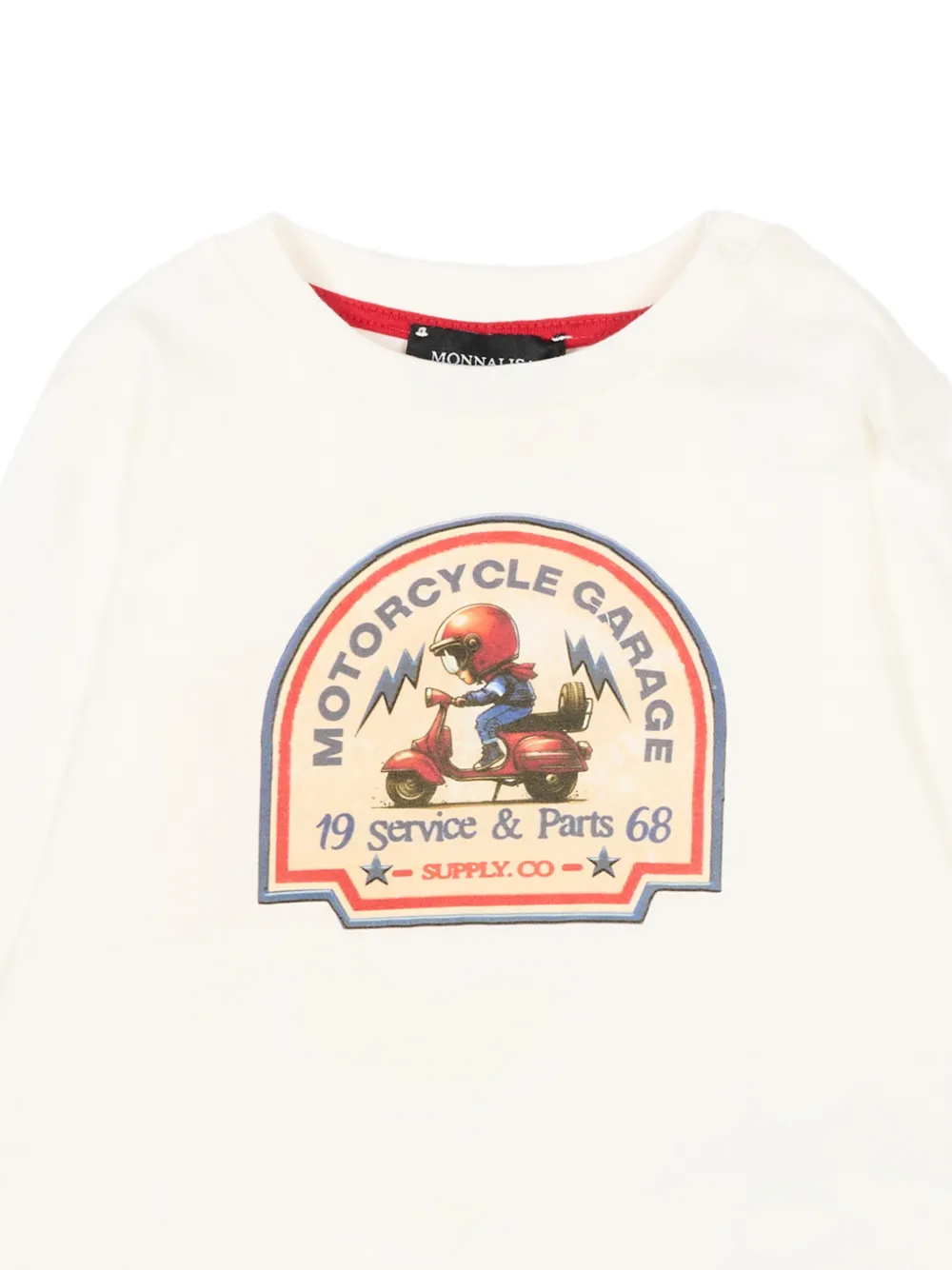 Monnalisa T-shirt met grafische print Beige