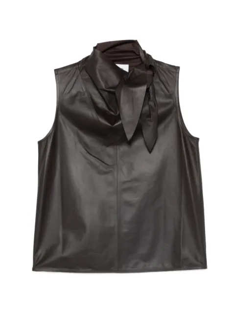Yves Salomon sleeveless lambskin top