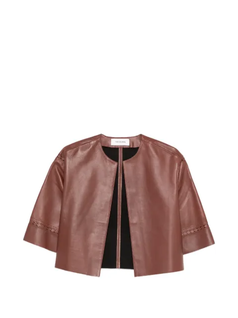 Yves Salomon laser-cut lambskin jacket