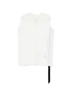 Rick Owens DRKSHDW ノースリーブ フーデッドトップ | ホワイト