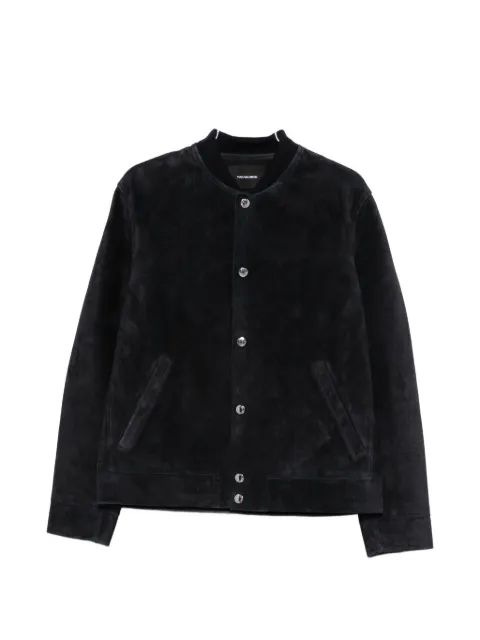 Yves Salomon suede button-fastening jacket